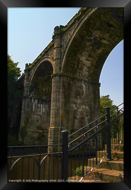 Rumblings Over The Arches Framed Print by GJS Photography Artist