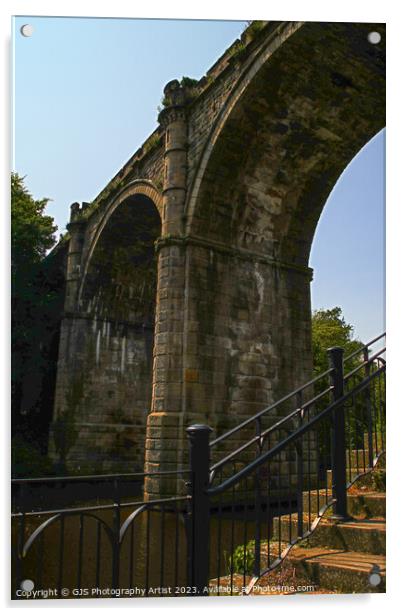 Rumblings Over The Arches Acrylic by GJS Photography Artist