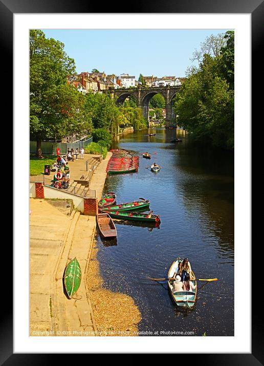 Views Down the Nidd  Framed Mounted Print by GJS Photography Artist