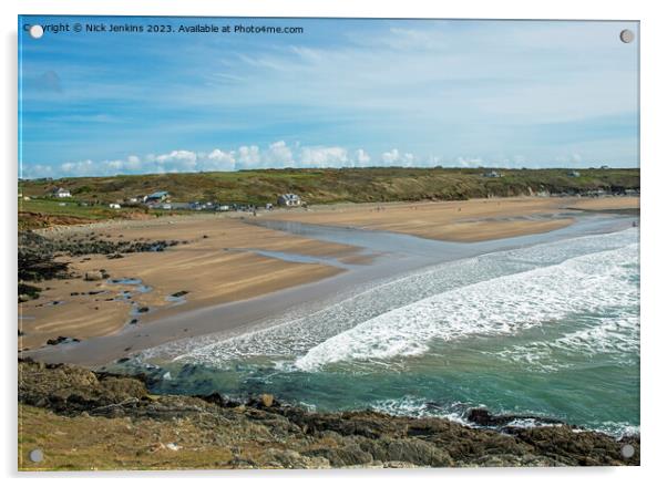 Whitesands Bay Pembrokeshire Coast National Park Acrylic by Nick Jenkins