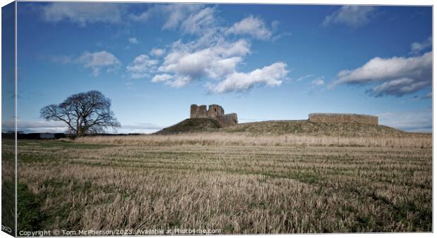 Duffus Castle, near Elgin Canvas Print by Tom McPherson