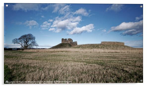 Duffus Castle, near Elgin Acrylic by Tom McPherson