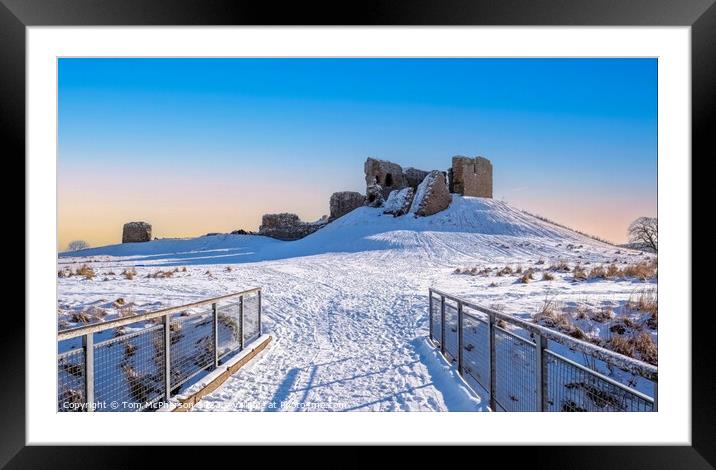 Majestic ruins of Duffus Castle Framed Mounted Print by Tom McPherson