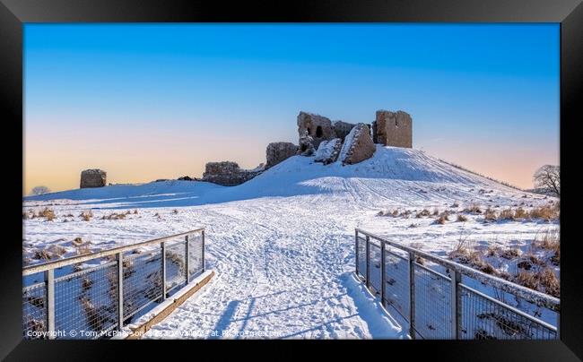 Majestic ruins of Duffus Castle Framed Print by Tom McPherson