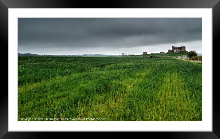 Majestic ruins of Duffus Castle Framed Mounted Print by Tom McPherson