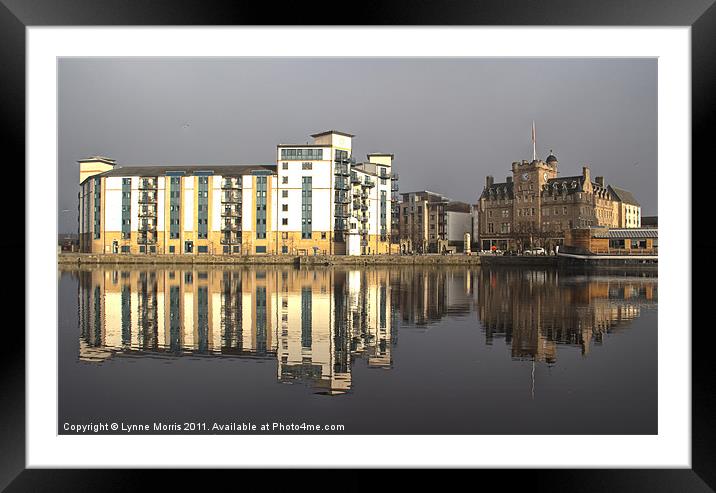 Reflection On A Grey Day Framed Mounted Print by Lynne Morris (Lswpp)