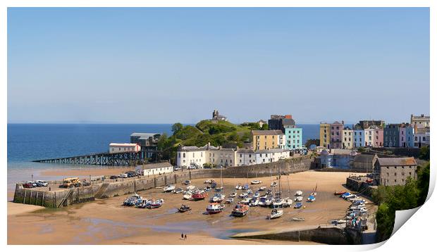 Tenby Harbour Print by Richard Downs