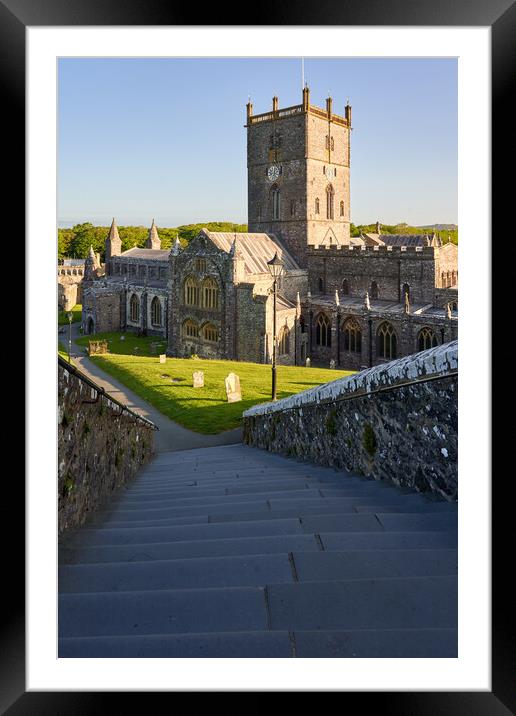 St Davids Cathedral Framed Mounted Print by Richard Downs