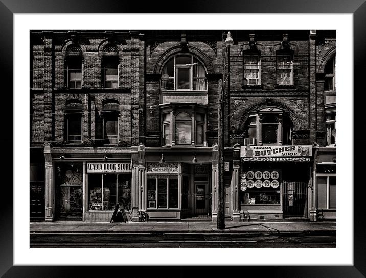 Books and Breaks and Butchers No 1 Framed Mounted Print by Brian Carson