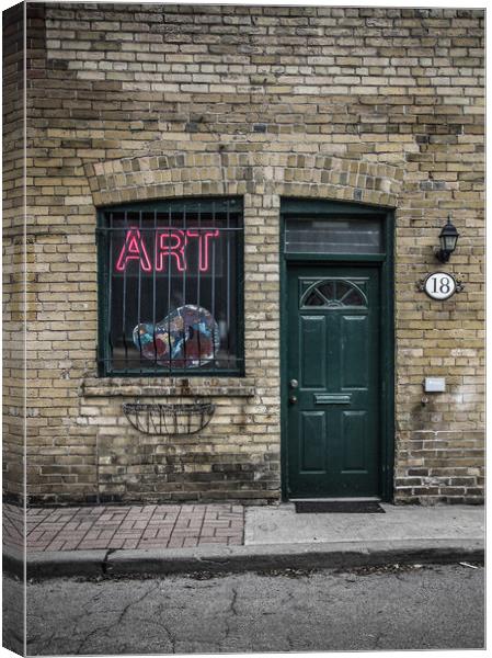 Little Tiny Street No 13 Color Version Canvas Print by Brian Carson