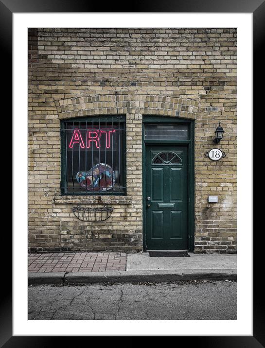 Little Tiny Street No 13 Color Version Framed Mounted Print by Brian Carson