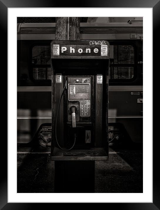 Phone Booth No 13 Framed Mounted Print by Brian Carson