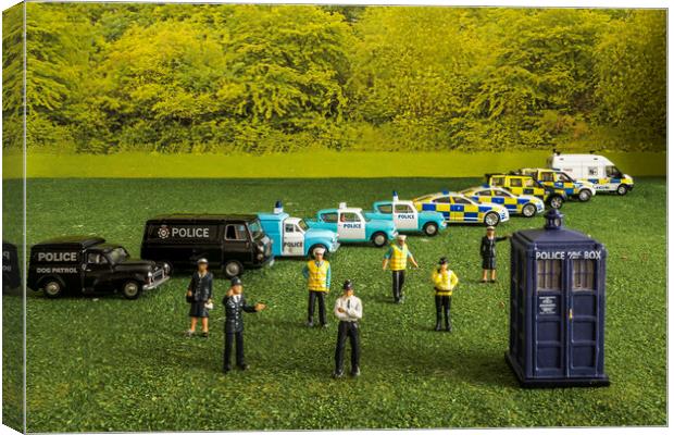 The Thin Blue Line Canvas Print by Steve Purnell