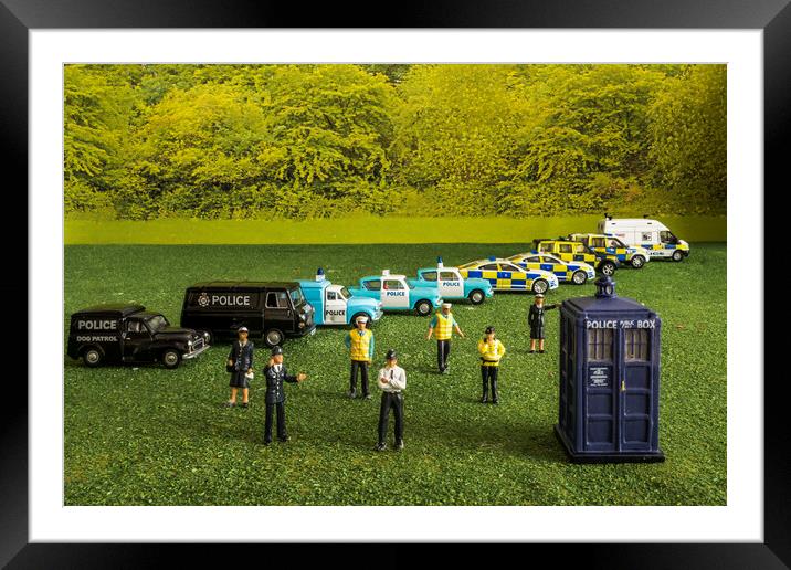 The Thin Blue Line Framed Mounted Print by Steve Purnell