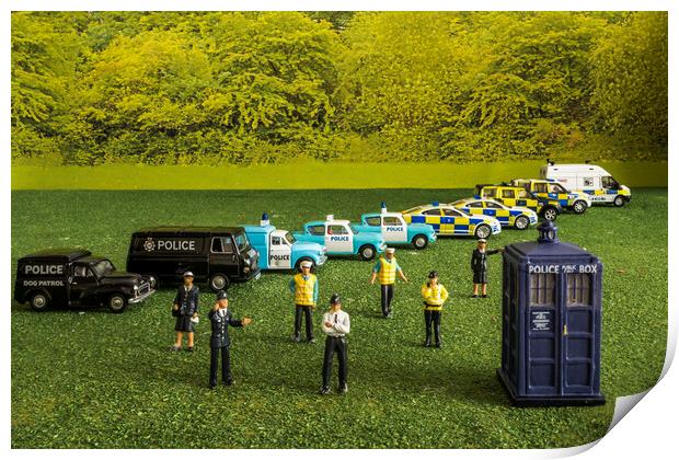 The Thin Blue Line Print by Steve Purnell