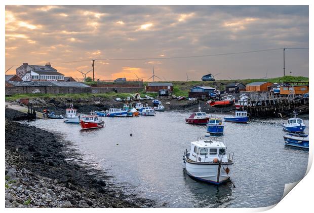 Coastal Escape: Paddy's Hole Village Print by Steve Smith