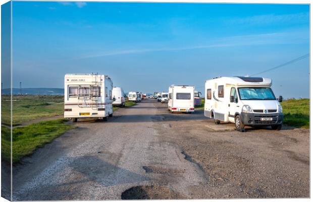 Roaming the Scenic South Gare Redcar in Camper Vans Canvas Print by Steve Smith