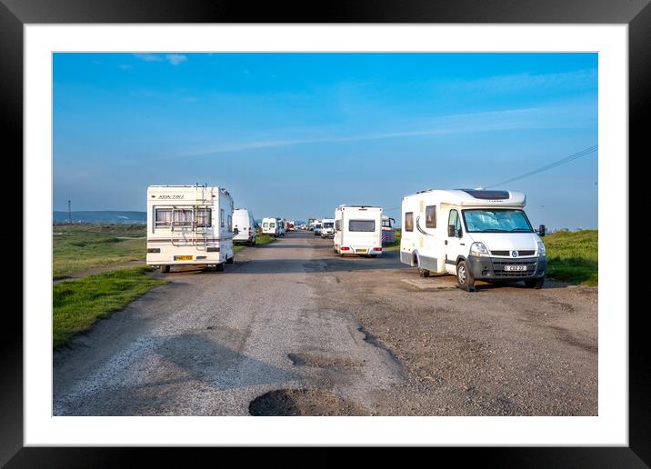 Roaming the Scenic South Gare Redcar in Camper Vans Framed Mounted Print by Steve Smith