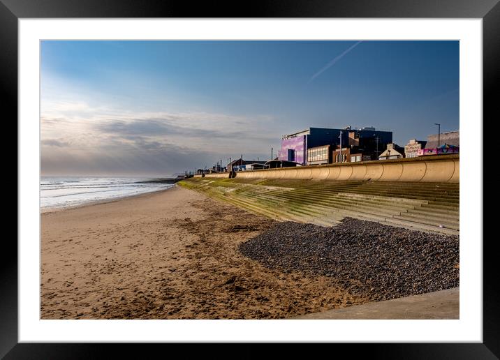 Vibrant Views of Redcar Beach Framed Mounted Print by Steve Smith