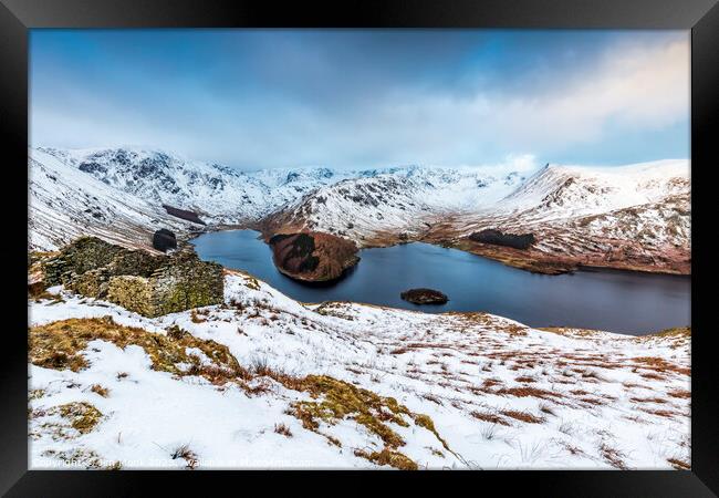 Haweswater Reservoir, Lake District Framed Print by Jim Monk