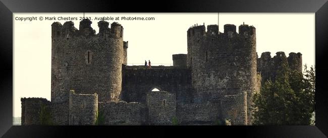 Conwy Castle Towers Framed Print by Mark Chesters