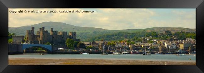 Conwy Castle and Town Framed Print by Mark Chesters