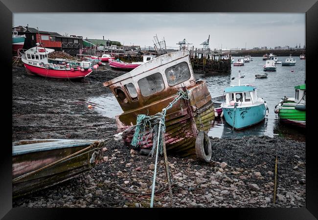 Gritty Beauty: Paddy's Hole South Gare Framed Print by Tim Hill