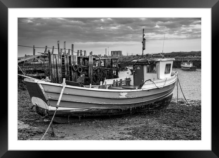 Paddy's Hole Black and White Framed Mounted Print by Tim Hill
