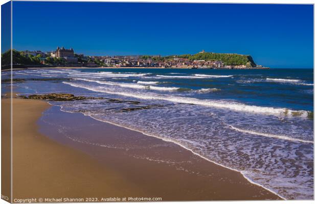 Scarborough South Bay beach Canvas Print by Michael Shannon
