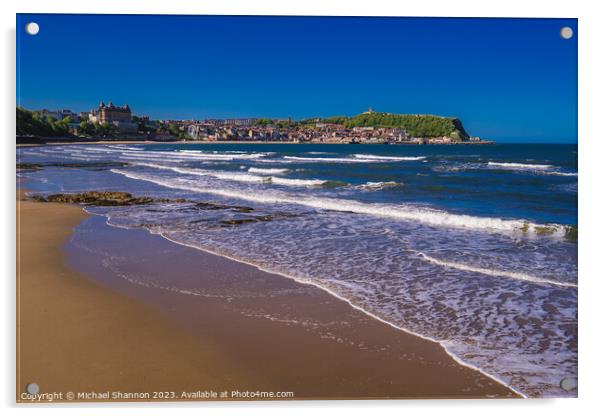 Scarborough South Bay beach Acrylic by Michael Shannon