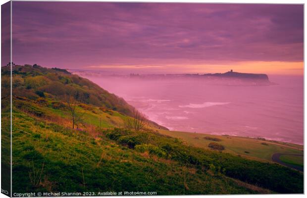 Dawn at Scarborough South Bay Canvas Print by Michael Shannon