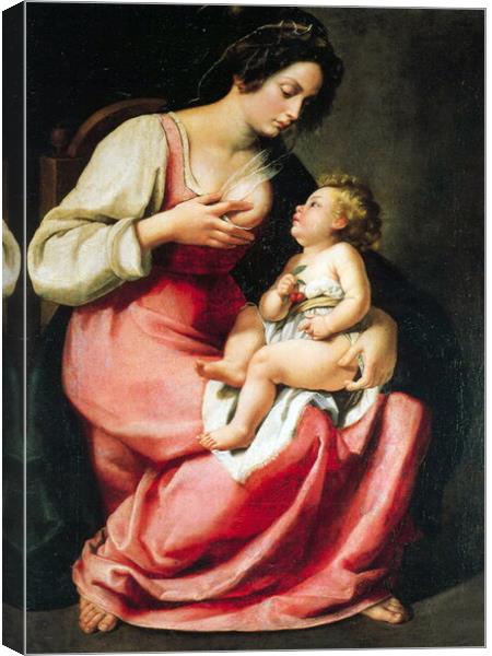 Madonna and child. Canvas Print by Luigi Petro