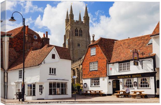 The Timeless Charm of Tenterden in Kent Canvas Print by Pearl Bucknall