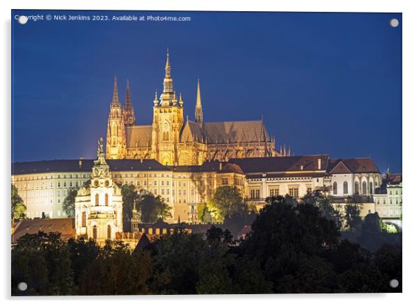 St Vitus Cathedral Prague Czech Republic Acrylic by Nick Jenkins
