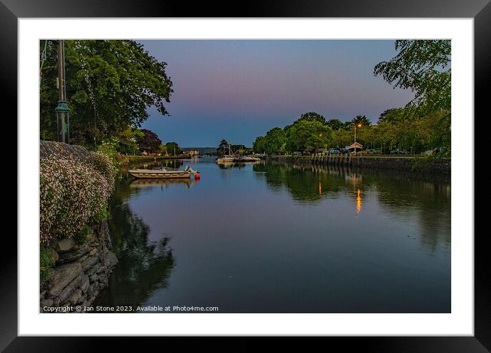 A calm evening on the estuary  Framed Mounted Print by Ian Stone