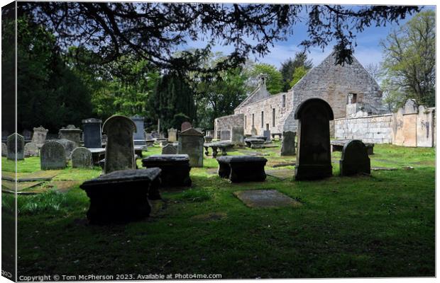 St Peters Kirk: A Serene Final Resting Place Canvas Print by Tom McPherson