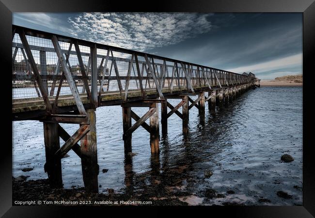 Old Bridge at Lossiemouth Framed Print by Tom McPherson