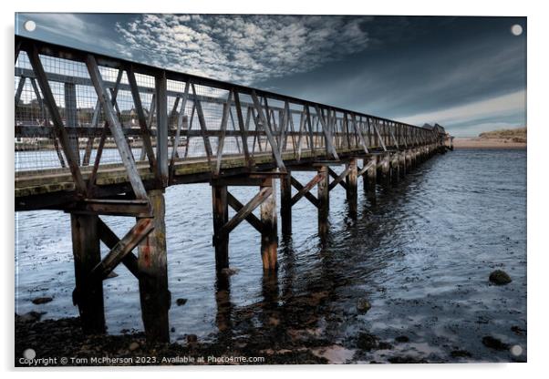 Old Bridge at Lossiemouth Acrylic by Tom McPherson
