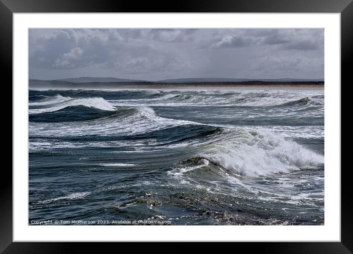 Sea and Surf at Lossiemouth Framed Mounted Print by Tom McPherson