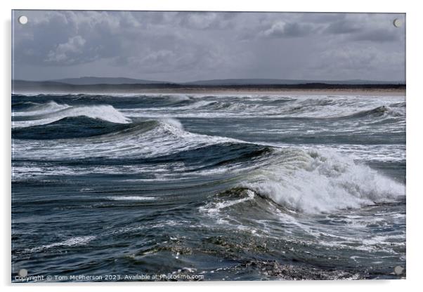 Sea and Surf at Lossiemouth Acrylic by Tom McPherson