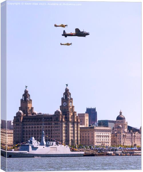 BBMF FLYBY Canvas Print by Kevin Elias