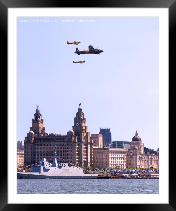 BBMF FLYBY Framed Mounted Print by Kevin Elias