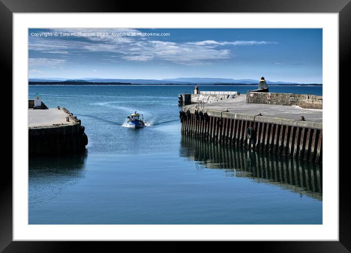 Fishing Boat coming Home Framed Mounted Print by Tom McPherson