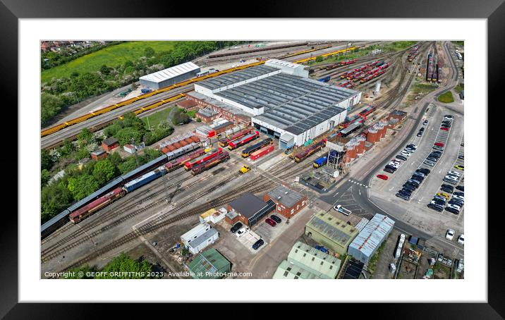 Toton depot Framed Mounted Print by GEOFF GRIFFITHS