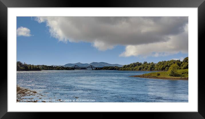 Approaching Connel Bridge Framed Mounted Print by Kasia Design