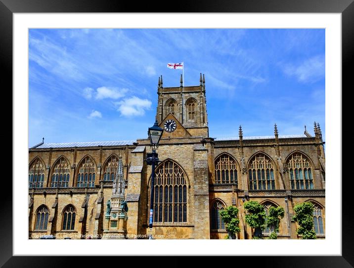Sherborne Abbey Dorset  Framed Mounted Print by Les Schofield
