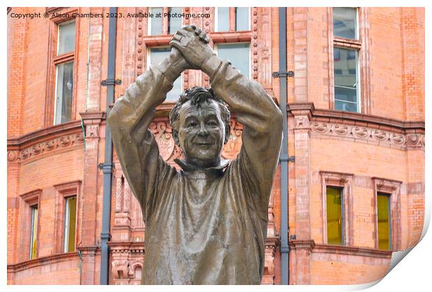 Brian Clough Nottingham  Print by Alison Chambers