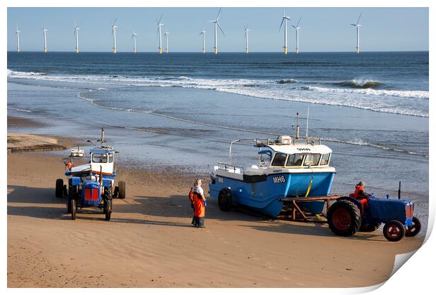 Redcar Fishing Boats: Redcar Beach Photography Print by Tim Hill