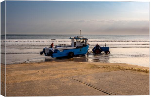 Experience Serenity at Redcar Beach Canvas Print by Steve Smith
