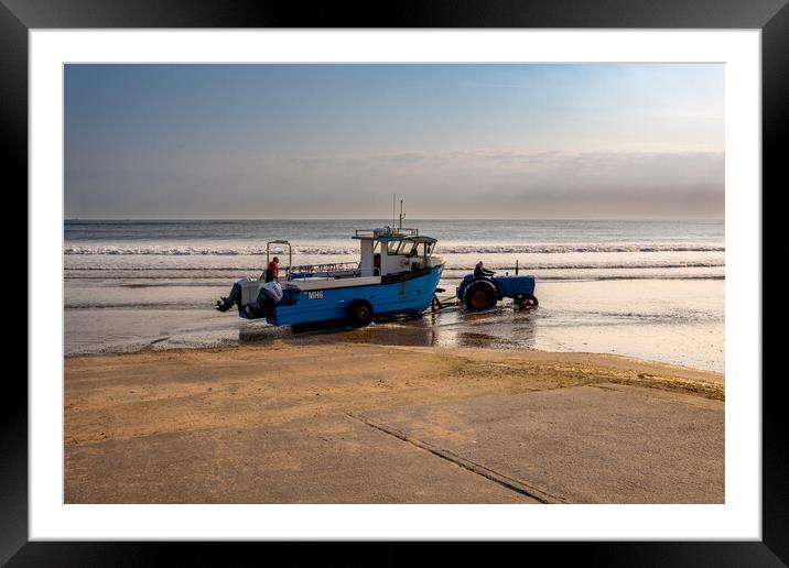 Experience Serenity at Redcar Beach Framed Mounted Print by Steve Smith